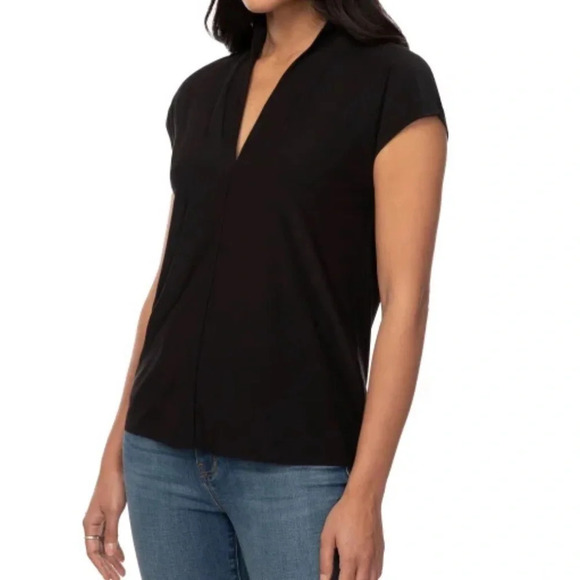 Buffalo Ladies' V-Neck Short Sleeve Blouse - Picture 2 of 13